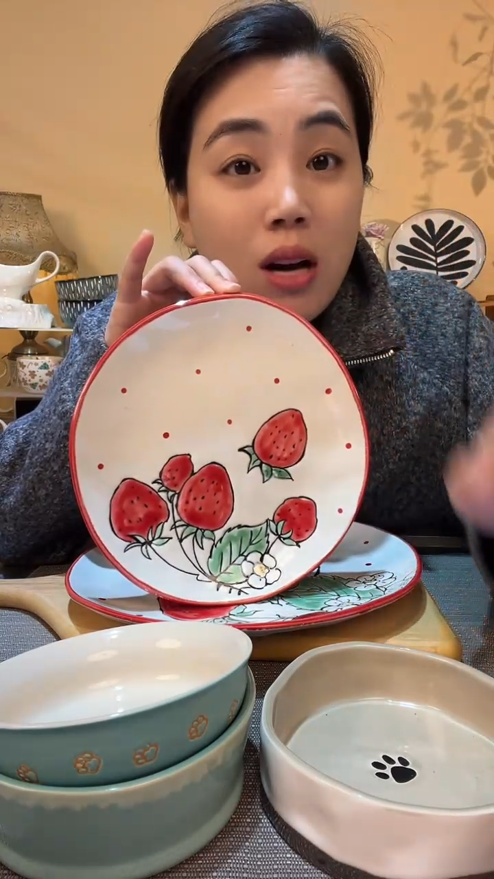 【闪购商品】瓷片瑕疵款 8.5英寸盘 介意勿拍