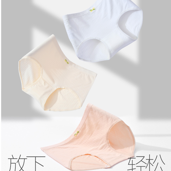 她概念无缝轻松玻尿酸7A抑菌底裆女士内裤18391 18392