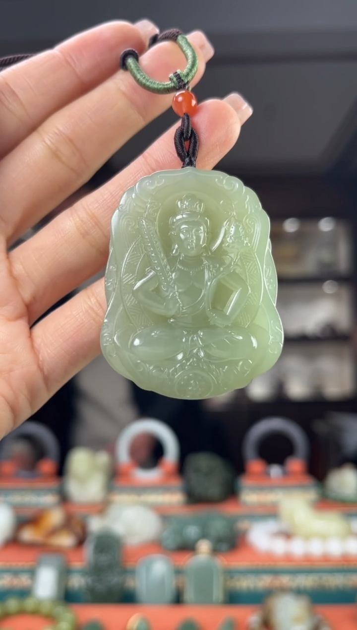 【闪购商品】和田玉颈饰未镶嵌佩佩牛 虎