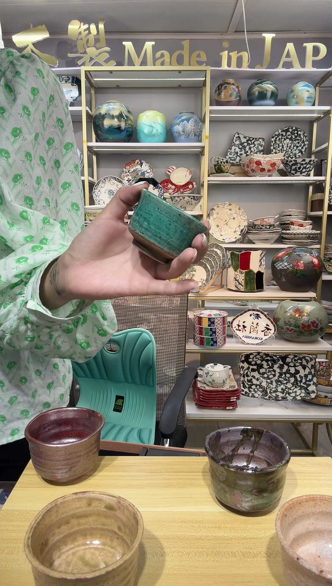 瓷灶师窑自然流茶杯80ml一只装