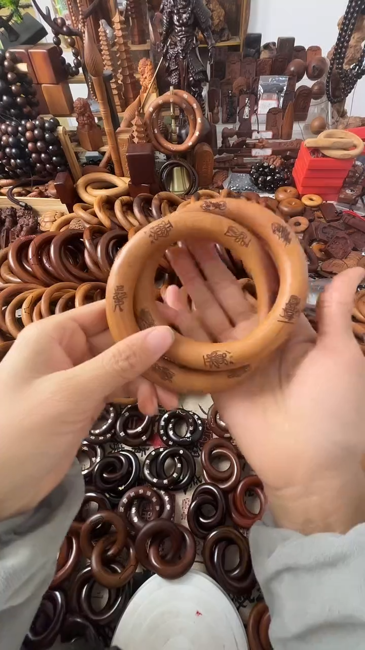 枣木乾坤圈桃木78圈口福利一物一拍