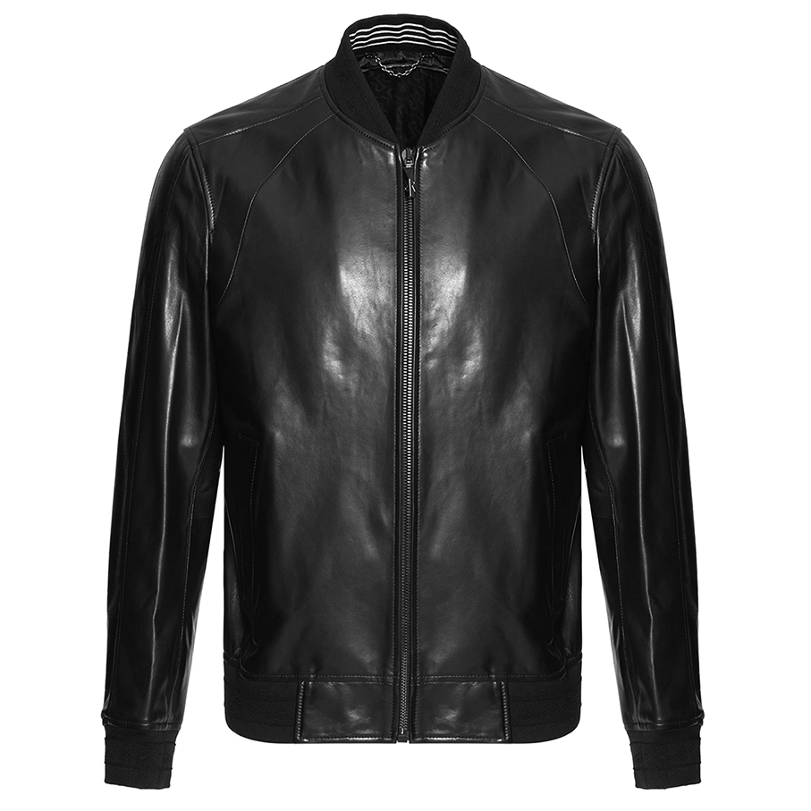 RARE意大利威雅男装秋冬款皮衣外套羊皮潮流夹克