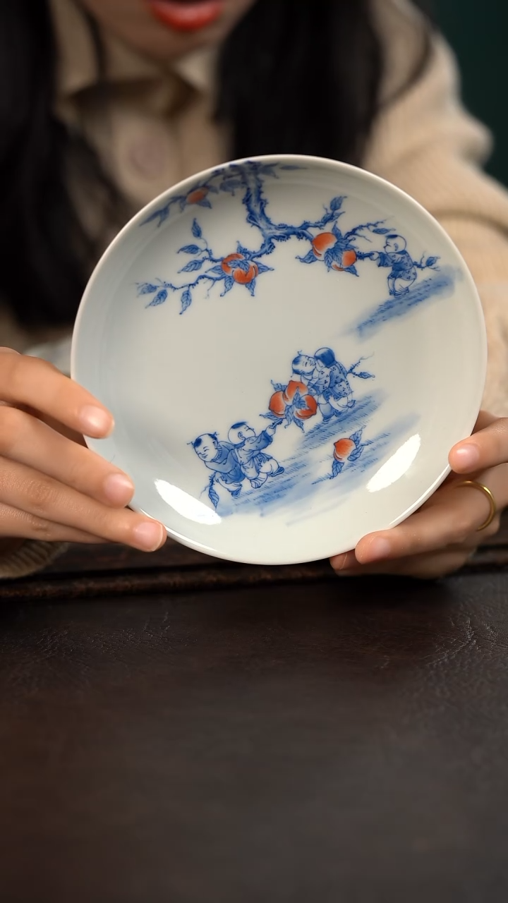 【闪购商品】杯聚澜堂九桃五福壶承