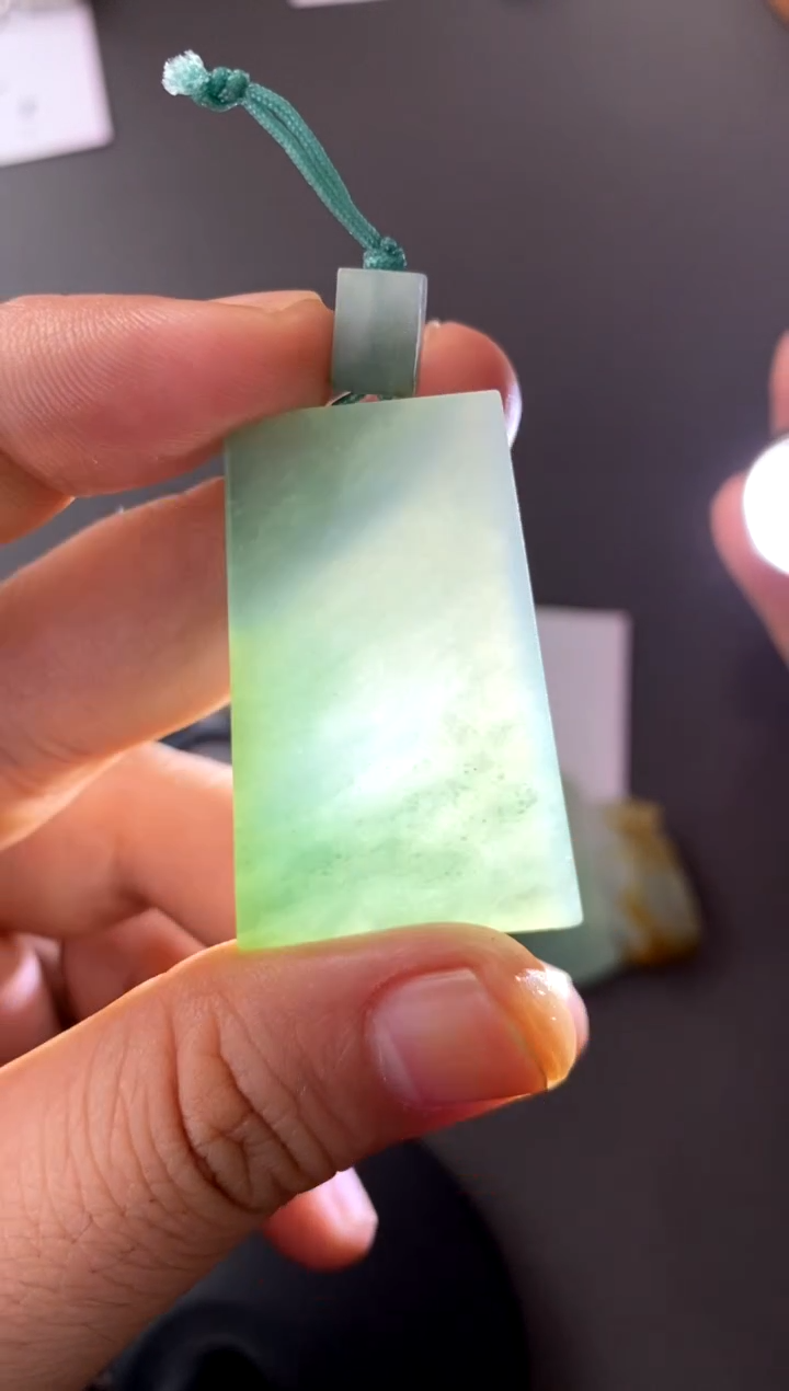 【闪购商品】定制翡翠未镶嵌无事牌