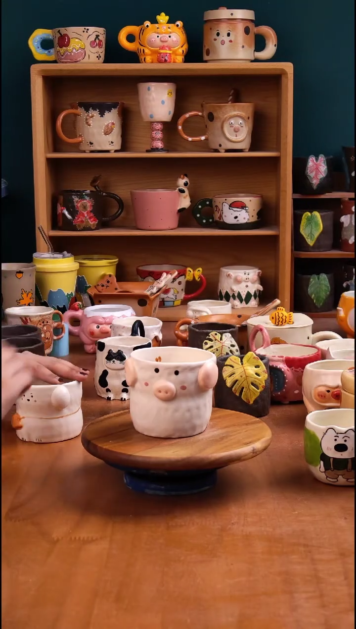 摆件陶景德镇原创手工陶瓷