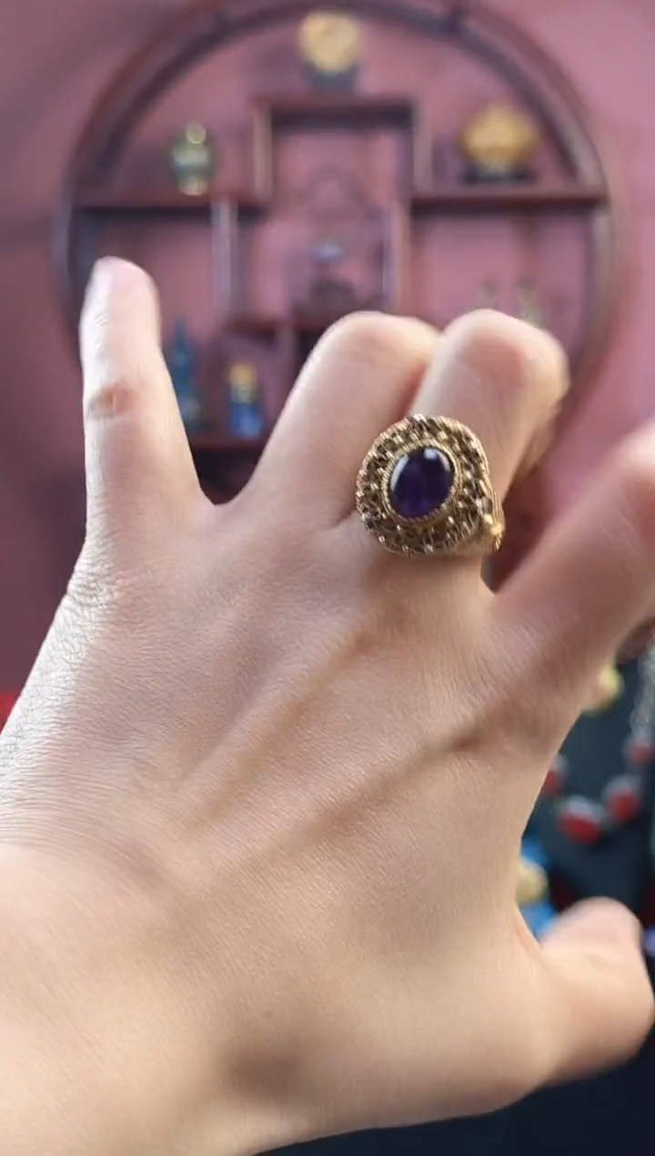 非遗 花丝镶嵌 戒指 