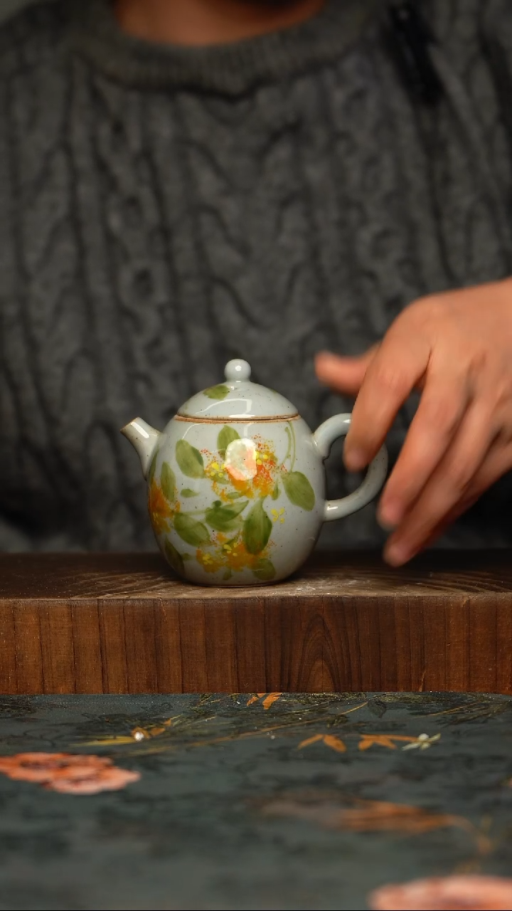 瓷片釉下彩手工手绘同款陶器