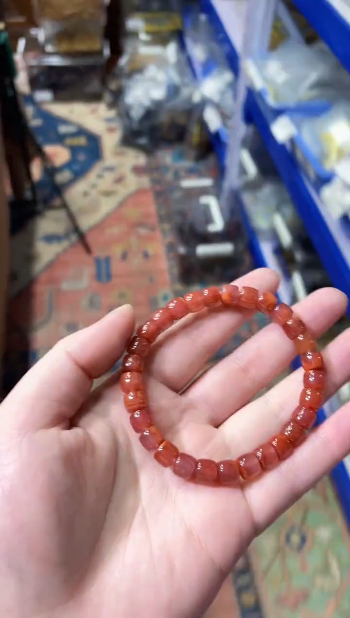 【闪购商品】南红玛瑙手串未镶嵌瓦西南红7mm手串