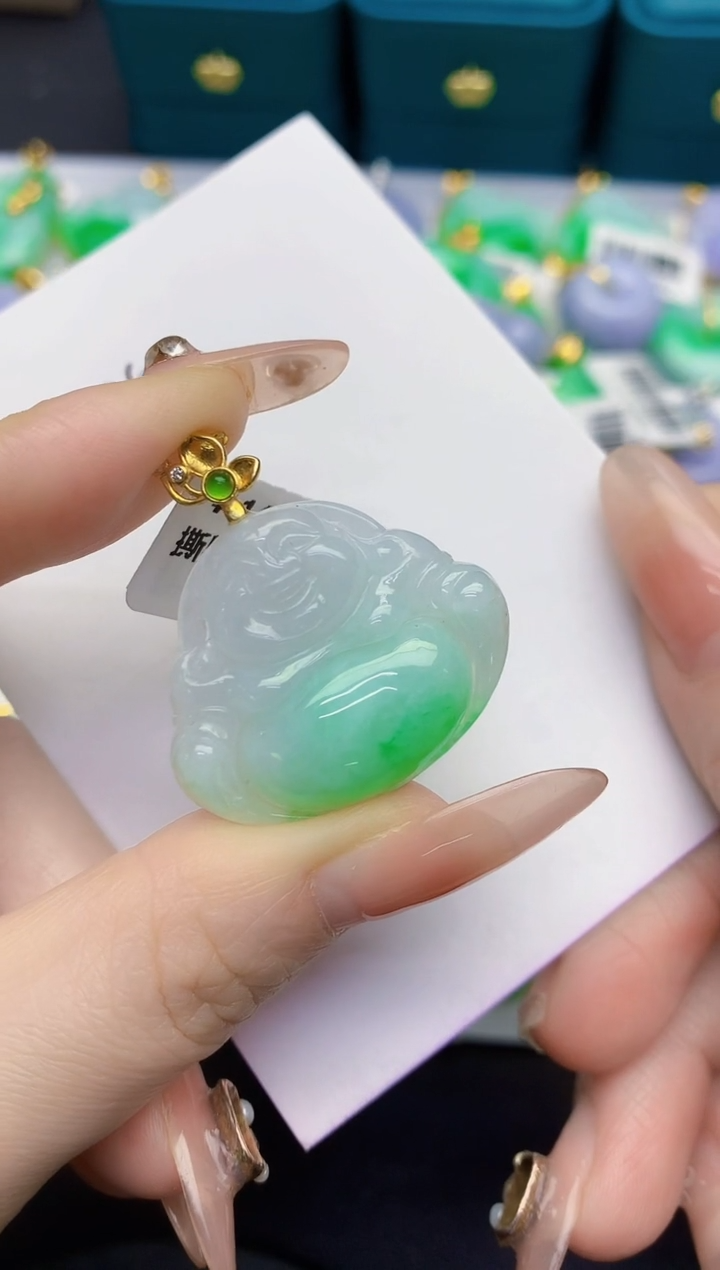 颈饰未镶嵌翡翠缅甸天然翡翠A货
