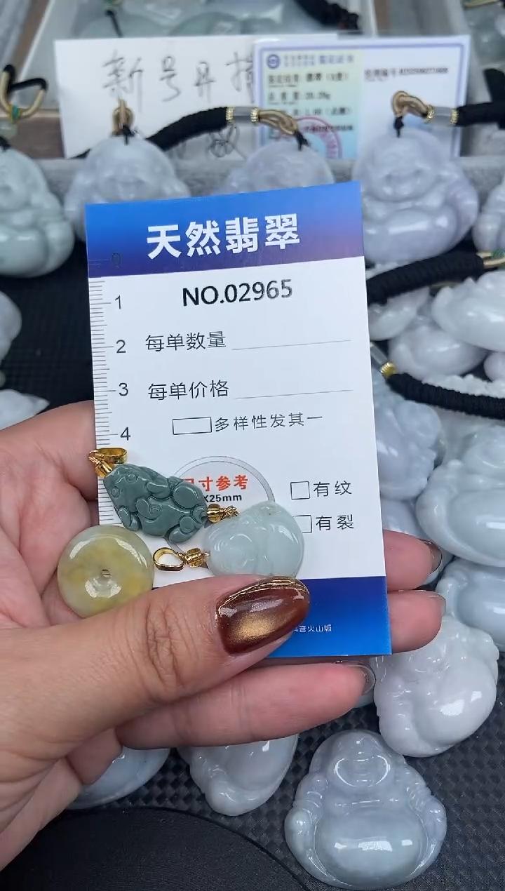 颈饰未镶嵌翡翠纯天然A货翡翠2965