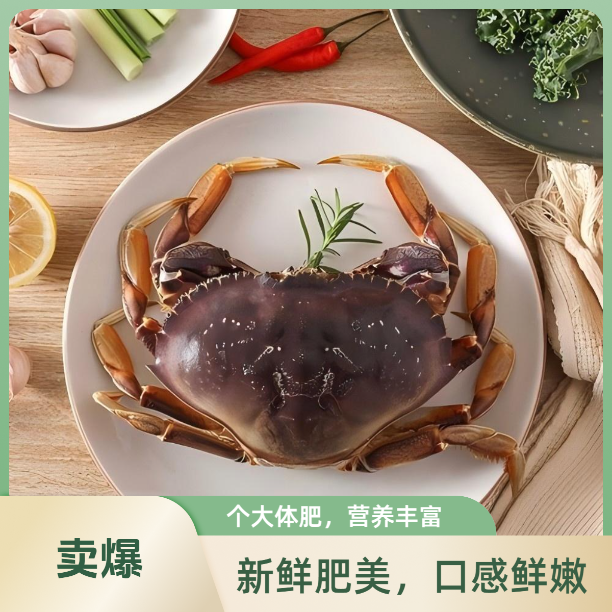 【新春】珍宝蟹1只波龙1只液氮活冻锁鲜/顺丰冷链次日达