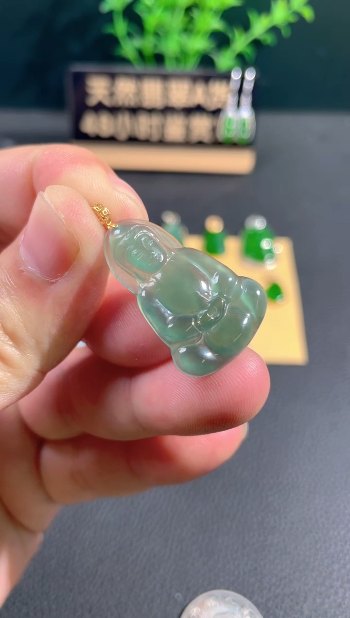 【闪购商品】翡翠颈饰18K金镶嵌翡翠