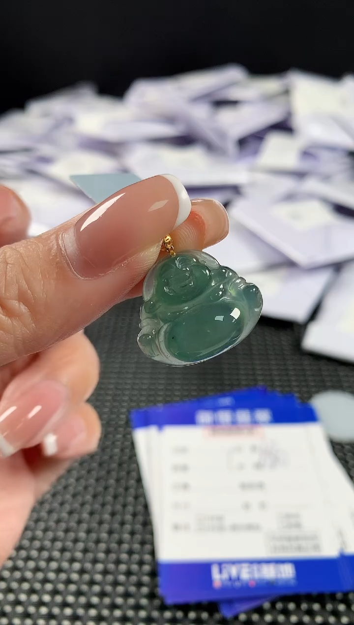 【闪购商品】翡翠颈饰18K金镶嵌翡翠125