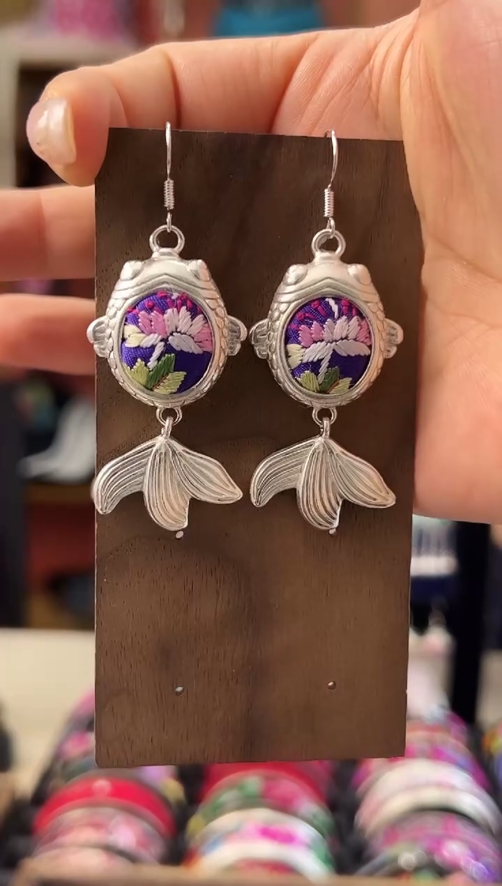 织绣艺枝独绣老绣饰品232