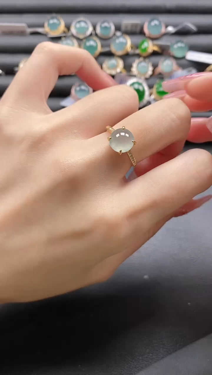【闪购商品】翡翠戒指银S925镶嵌11111