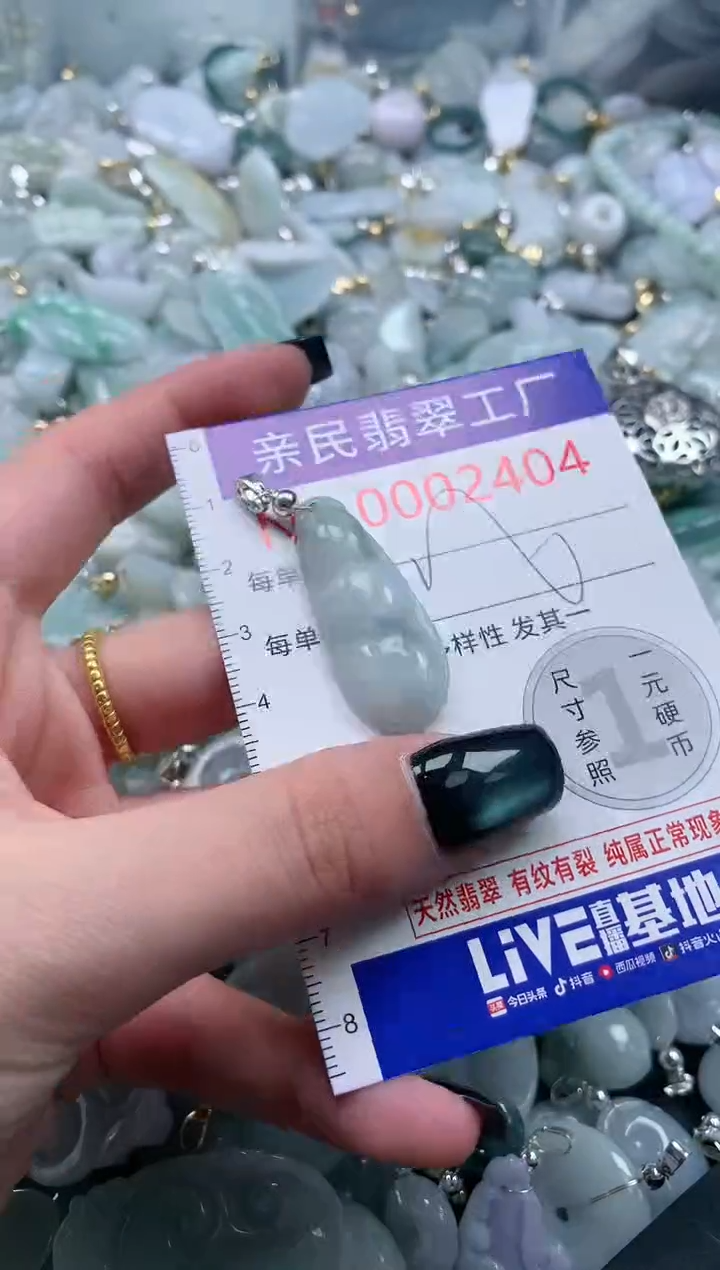 翡翠未镶嵌吊坠(不含链)2404