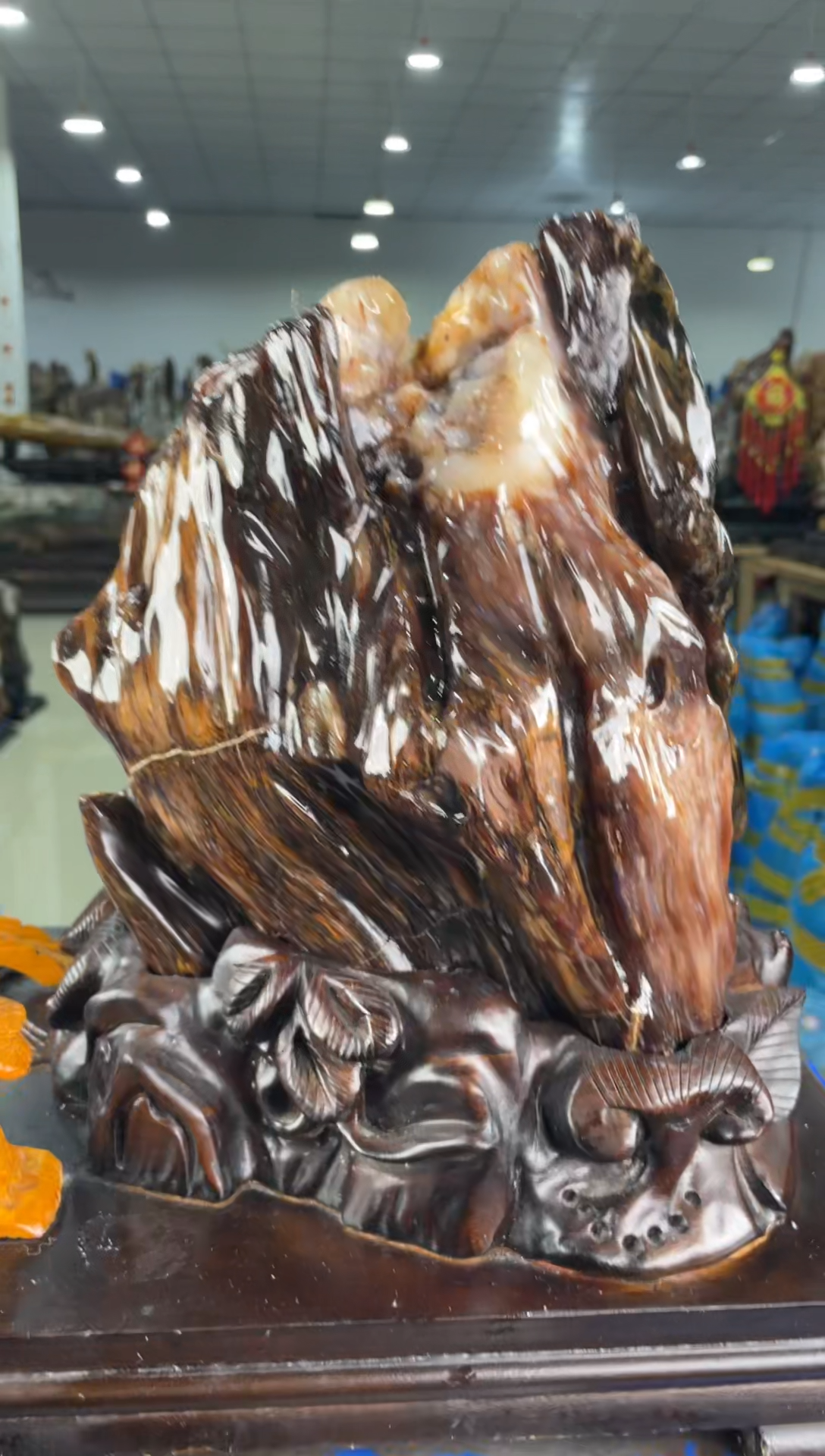 【闪购商品】硅化玉摆件未镶嵌39