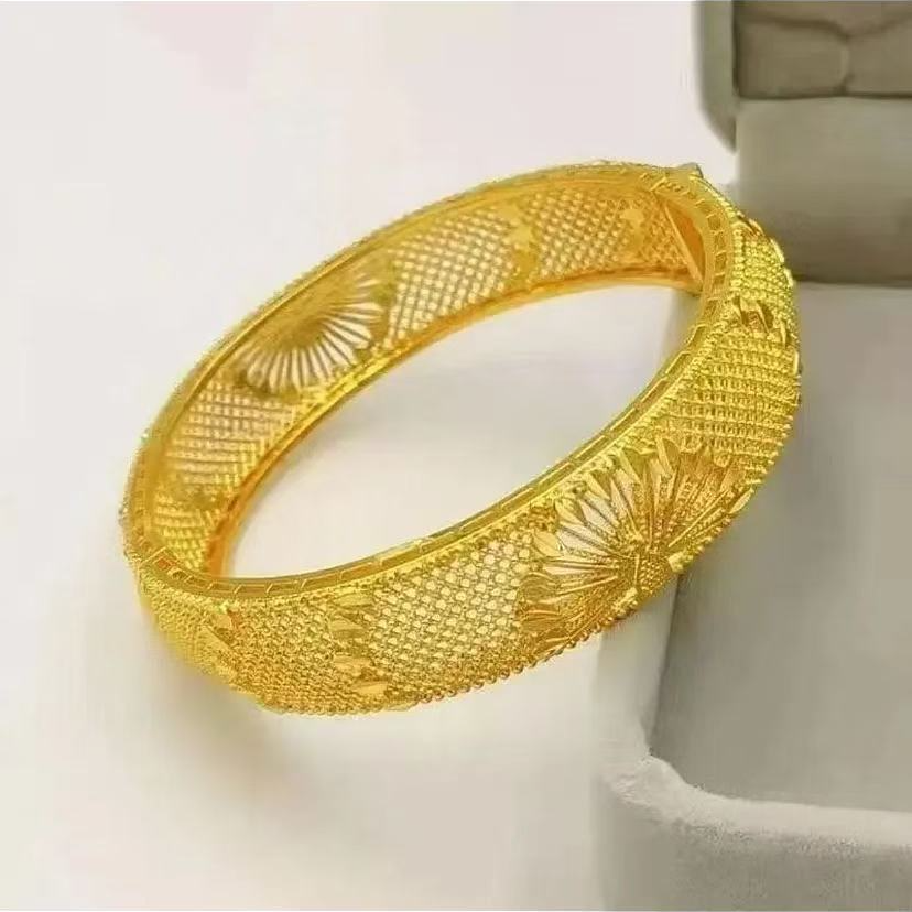 铜合金手镯 手镯黄色凤凰镂空手镯多样性发货