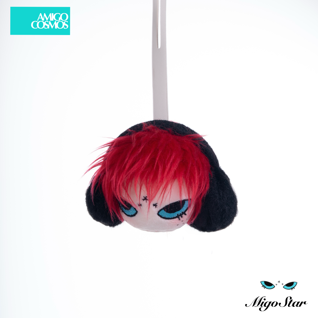 MigoStar系列004-GD<耳机>手工高定7cm团子棉花娃娃毛绒挂饰礼物