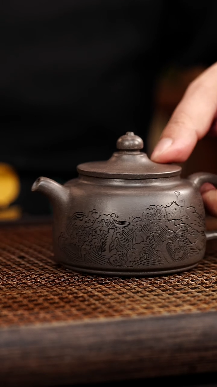 茶壶紫砂宜兴心悦紫砂   青灰段泥