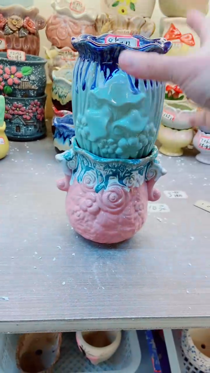 【闪购商品】陶瓷@@F12紫涵桩2件套