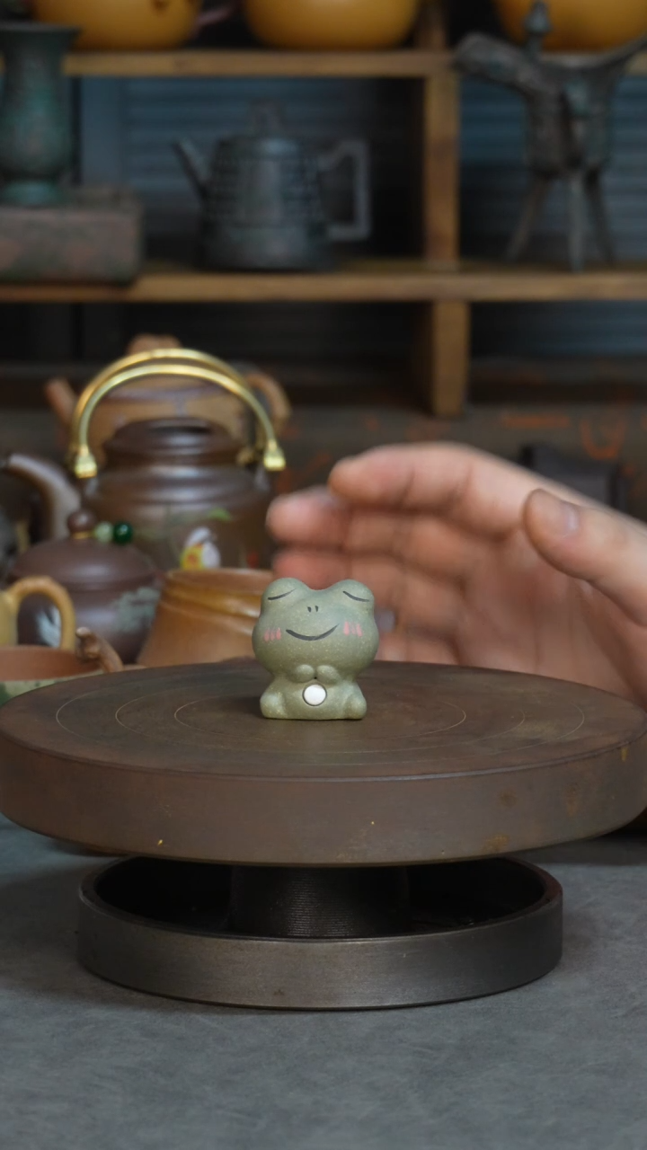 紫砂1紫砂作品青蛙小可爱