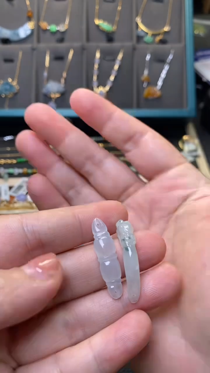 颈饰未镶嵌翡翠净货36215