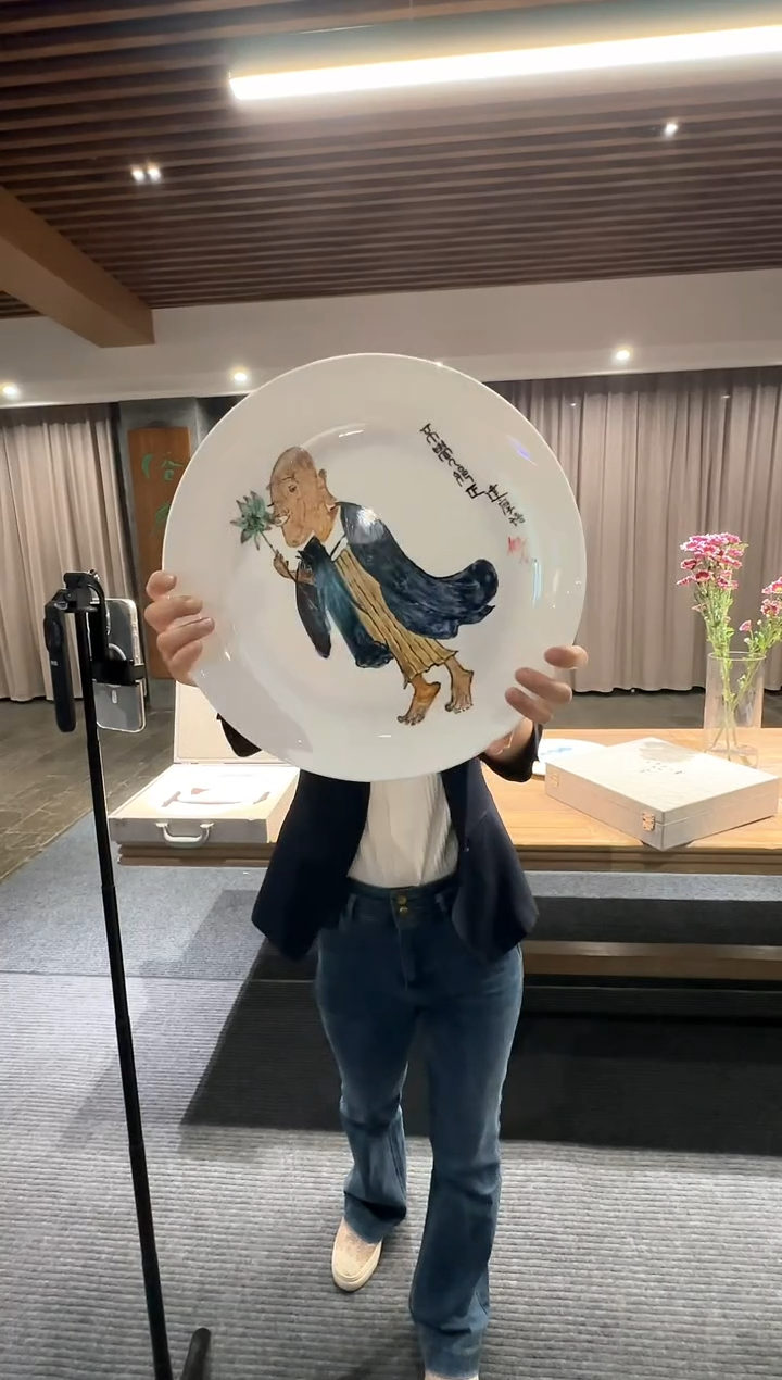 纸本1炳山艺术-----翟旭东瓷盘绘画作品