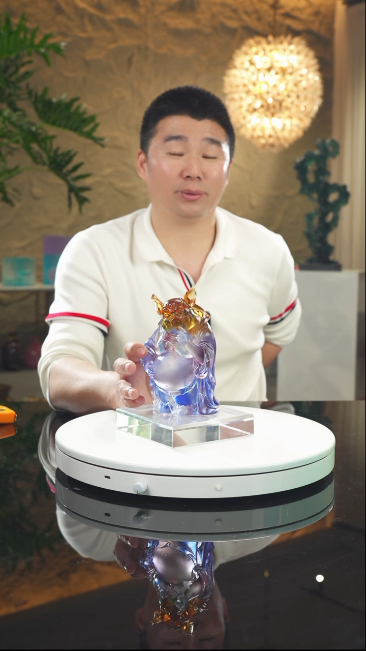 【闪购商品】瓷片福利琥珀蓝天蓬元帅摆件