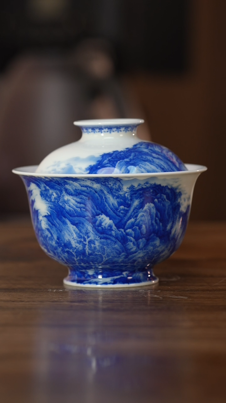 【闪购商品】仪贤堂龙宿郊民图盖碗