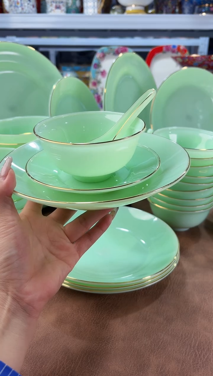 玉瓷四件套6套餐具