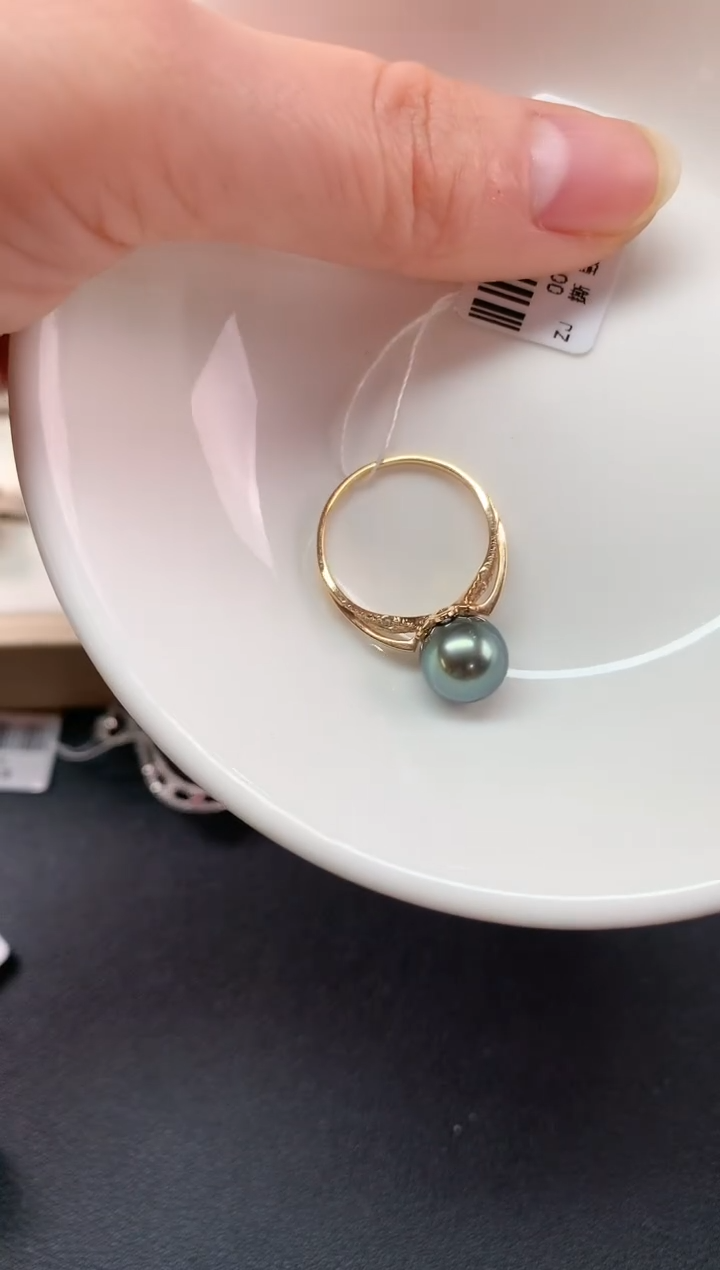 【闪购商品】海水珍珠戒指18K金镶嵌Z580|2780