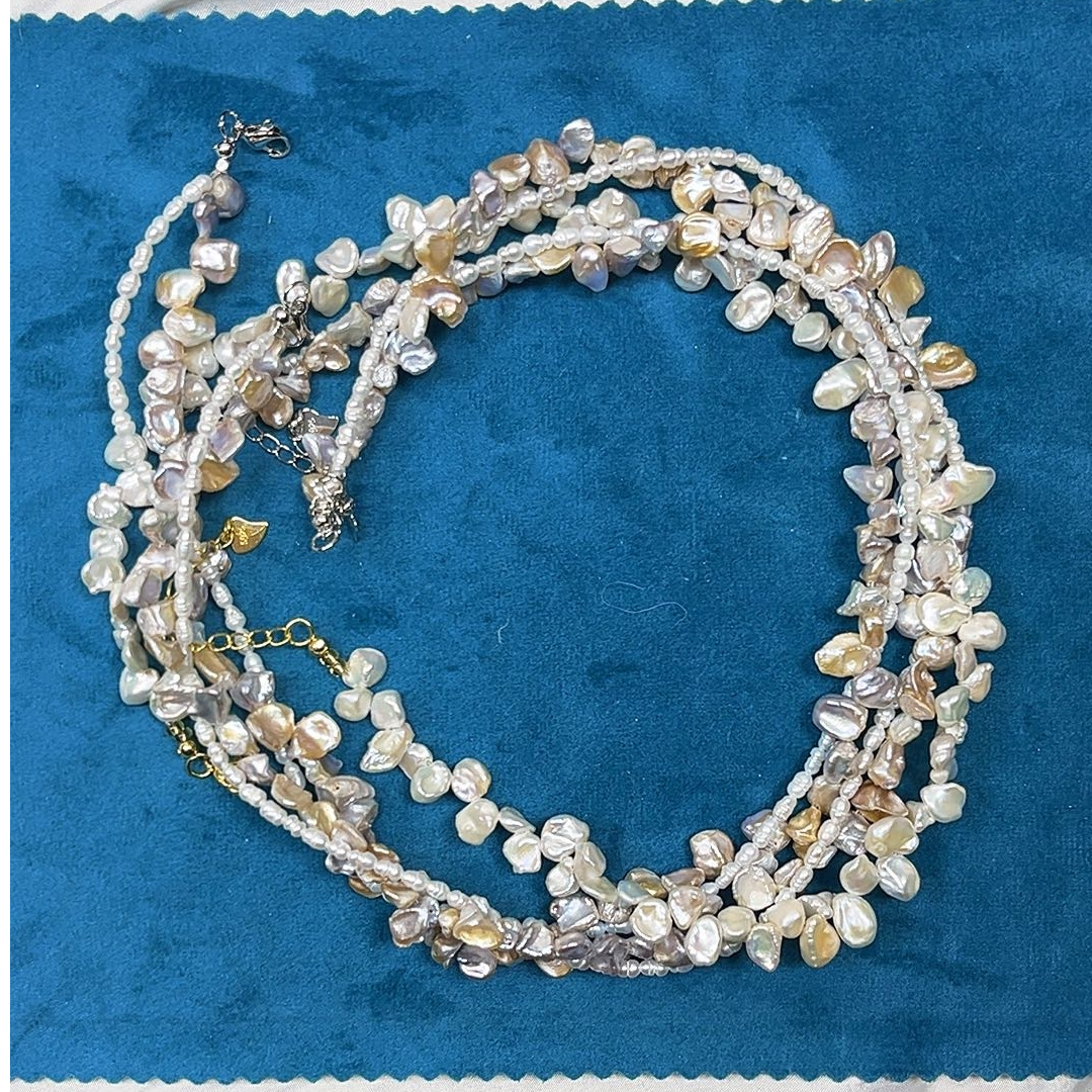 【纯恬】天然淡水珍珠项链（多样性发货发一）天然纹理 默认微瑕