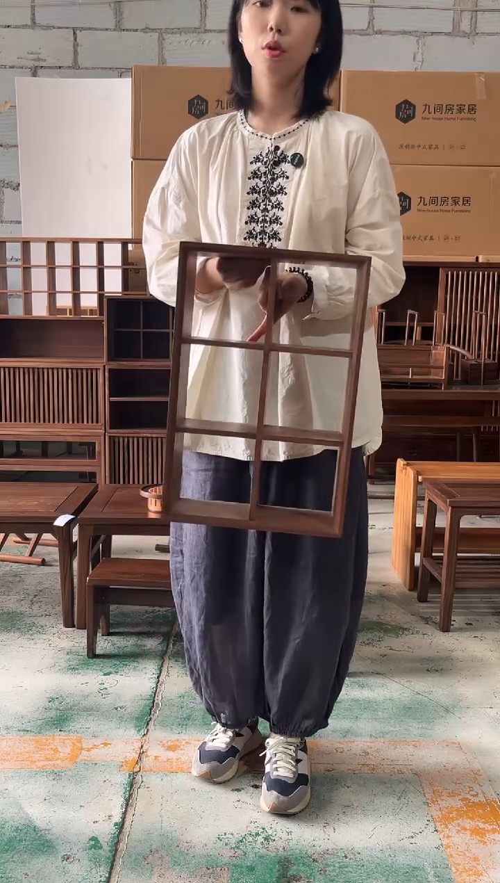 木（非红木类）黑胡桃木6格架