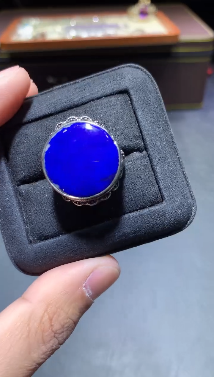 【闪购商品】青金石戒指未镶嵌K65【多样性发其一】