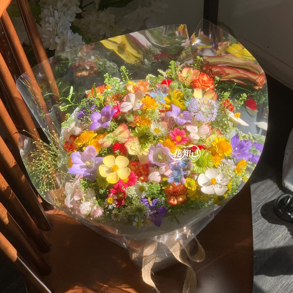 【风中的温柔】鲜花混搭花束多巴胺花束送女友送爱人约会生日礼物鲜花同城1小时送达送花上门小时达