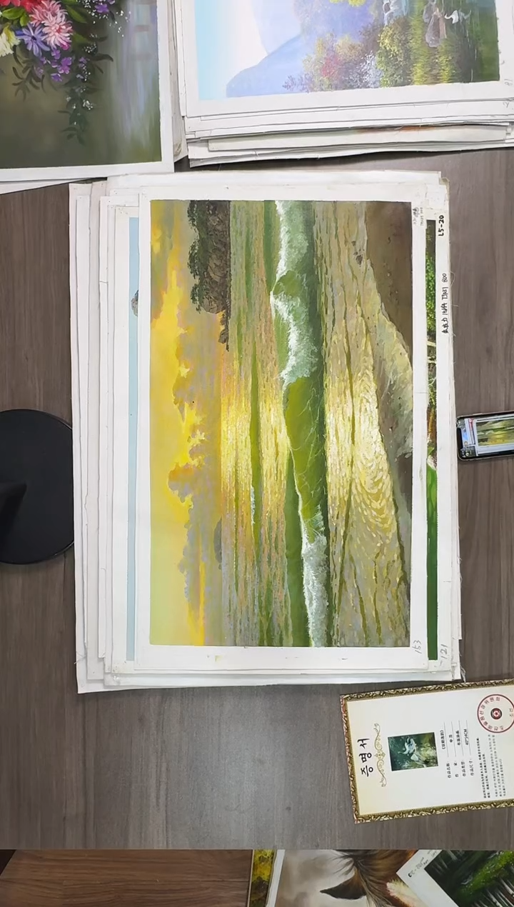 油画【144号】约50*70cm丨朝鲜原创纯手绘孤品油画丨顺丰包邮