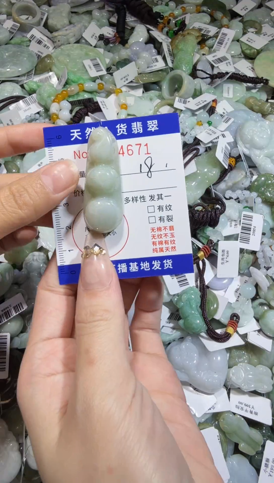 【闪购商品】翡翠颈饰未镶嵌00004671