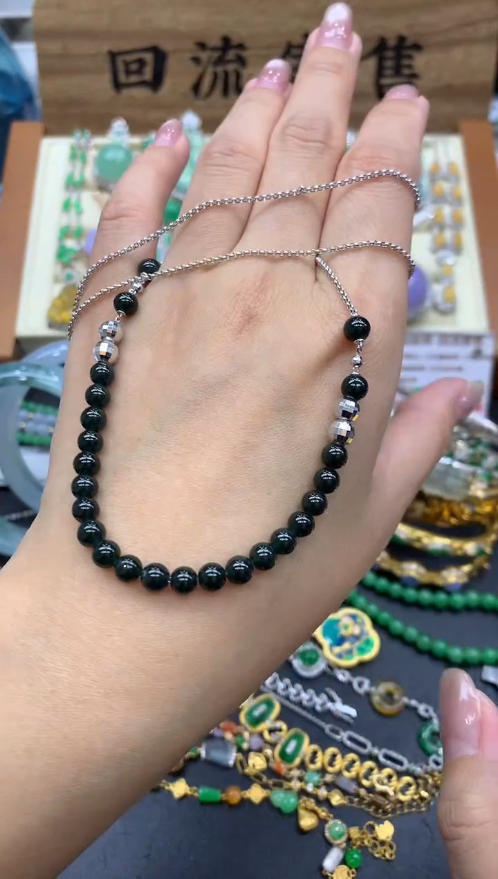 【闪购商品】翡翠颈饰18K金镶嵌449-中国好珍宝