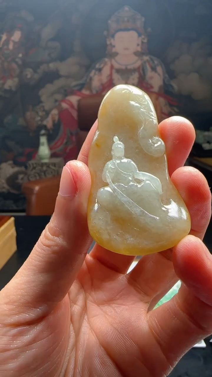 【闪购商品】定制翡翠未镶嵌L-@@QJXC2775