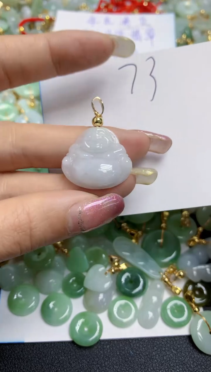 【闪购商品】翡翠颈饰合金天然翡翠A货