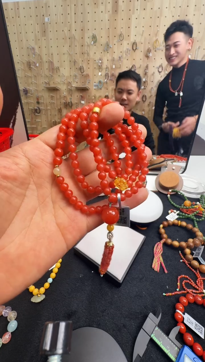 项链未镶嵌南红玛瑙村0197 约6mm 多样性发一件