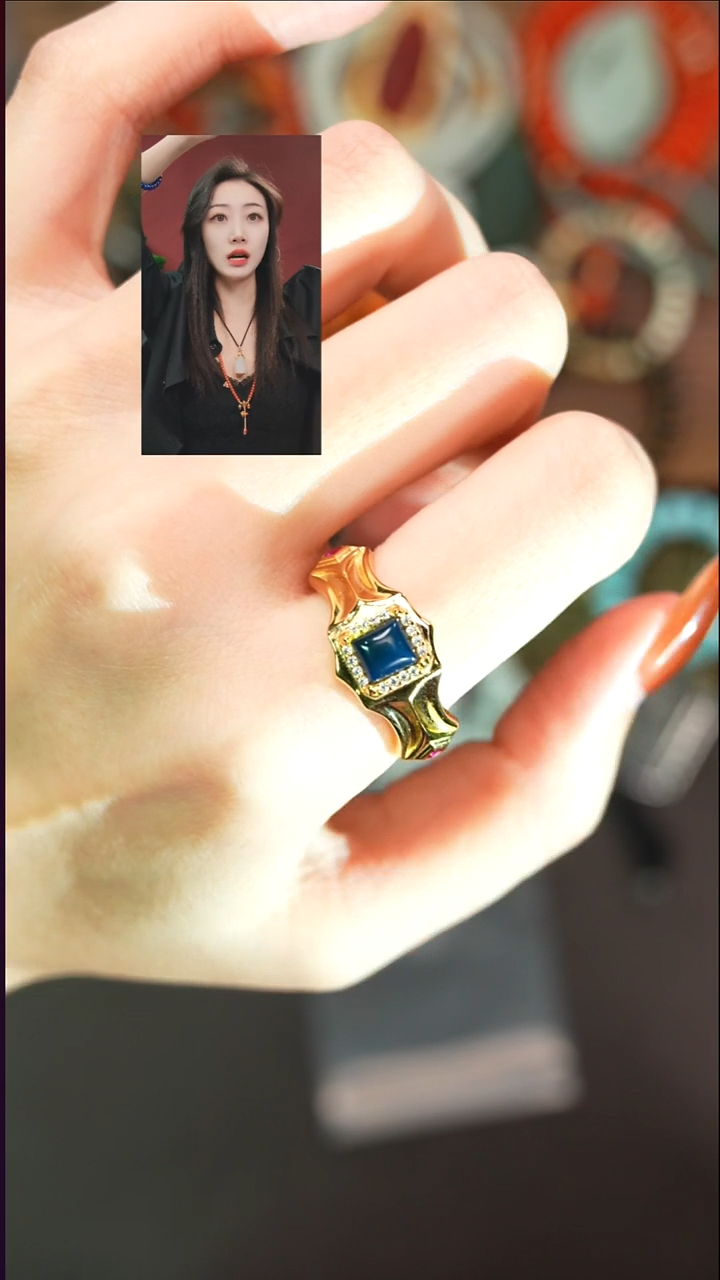 未镶嵌琥珀戒指用*一遇见文玩品质回血