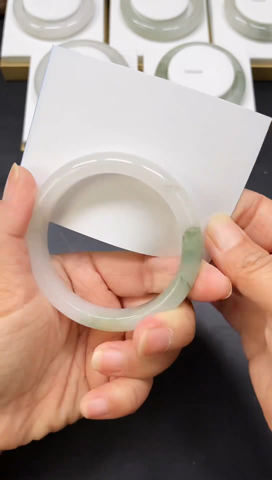 未镶嵌手镯石英质玉A22-57/58/59