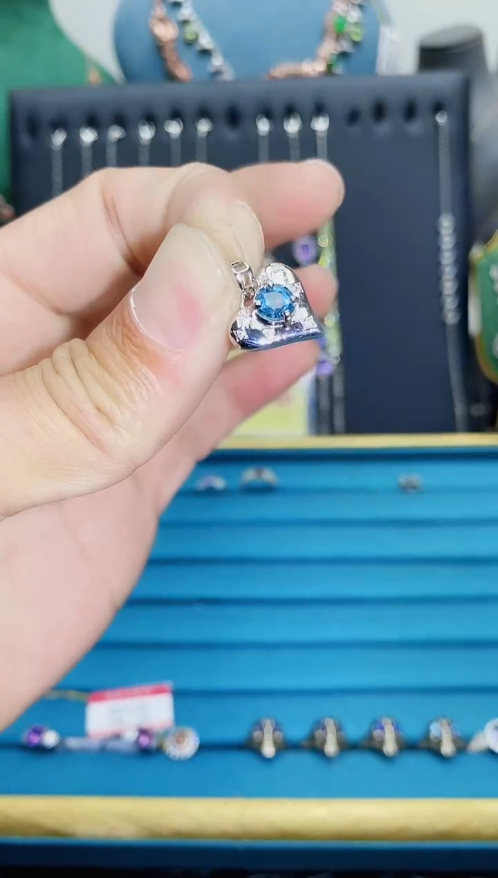 【闪购商品】托帕石吊坠(不含链)银S925镶嵌1121