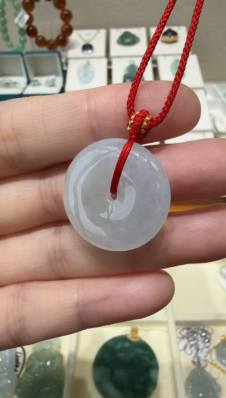 未镶嵌挂件翡翠A货翡翠多样性平安扣一件