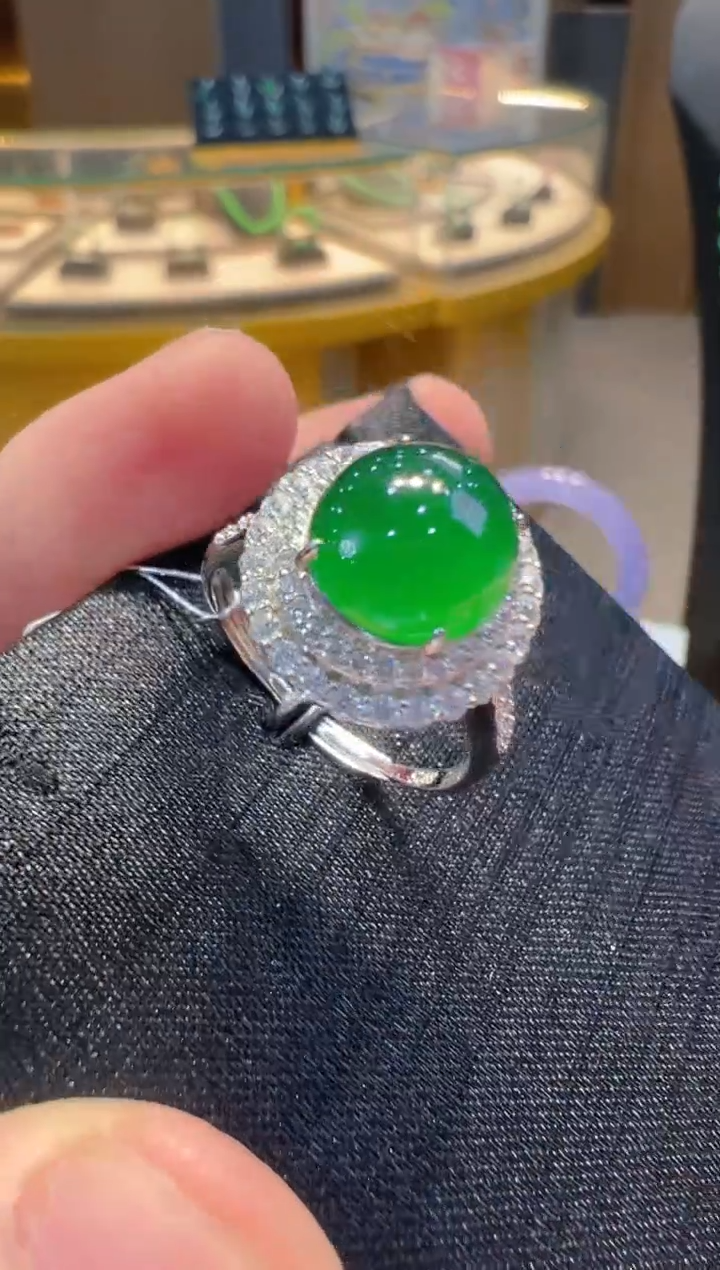【闪购商品】翡翠戒指银S925镶嵌多样性发货一件