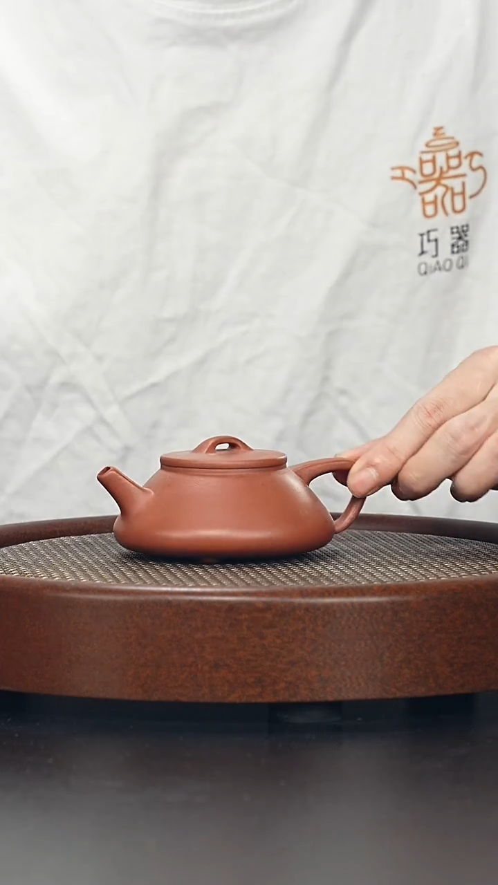 茶壶紫砂繁*。井瓢-老红泥-全手工无添加-170cc