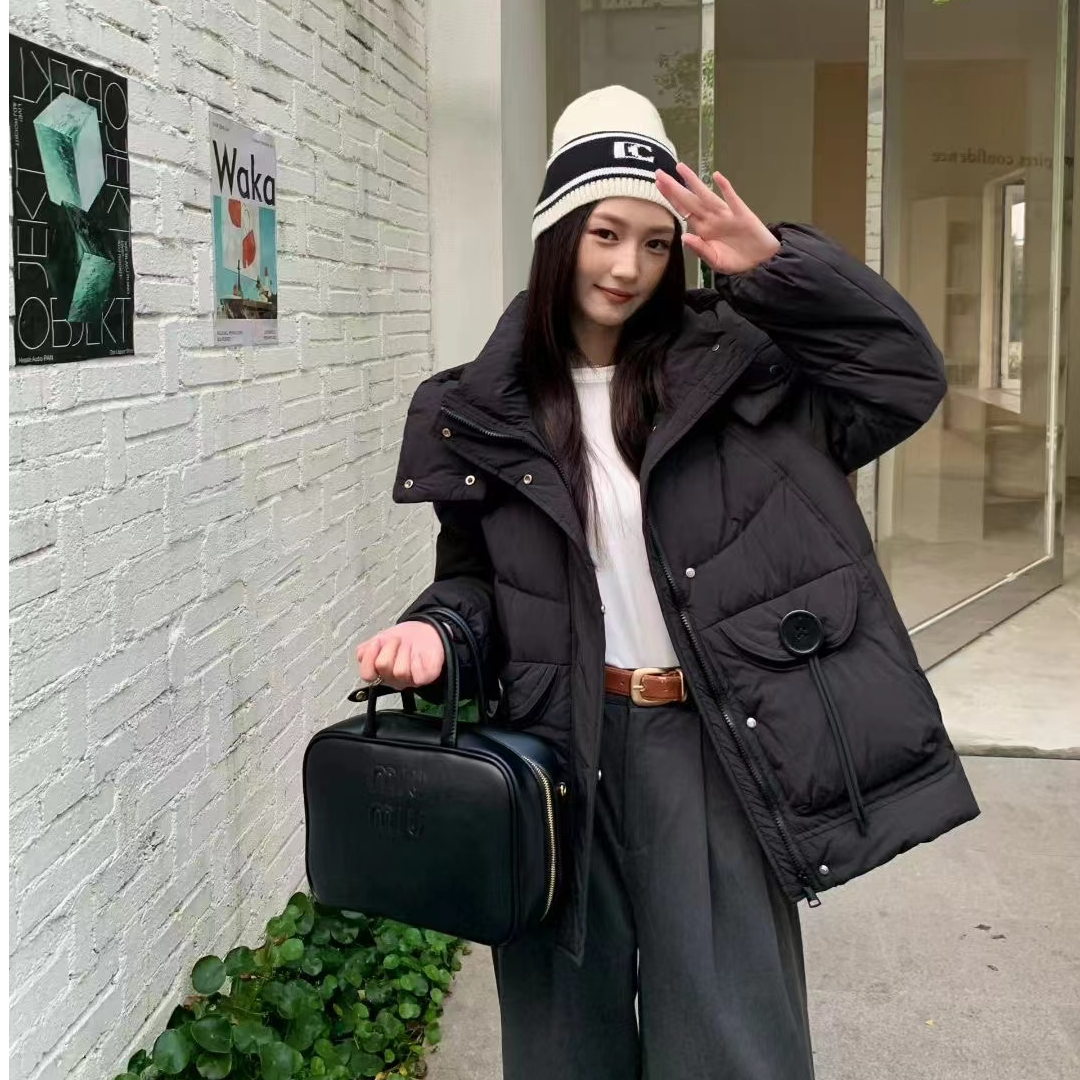高级感超好看羽绒棉服女2025年新款冬季爆款加厚收腰羽绒衣外套