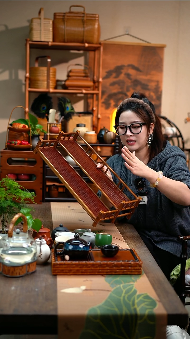 自慢竹编阶梯闪购就一个